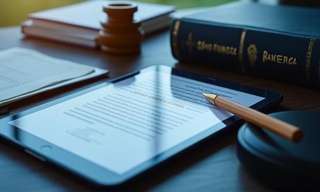 Legal documents and digital shield representing POPIA compliance